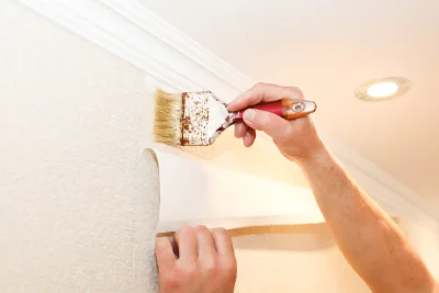 Pose de papier peint à Démuin — revêtements muraux et toiles de verre